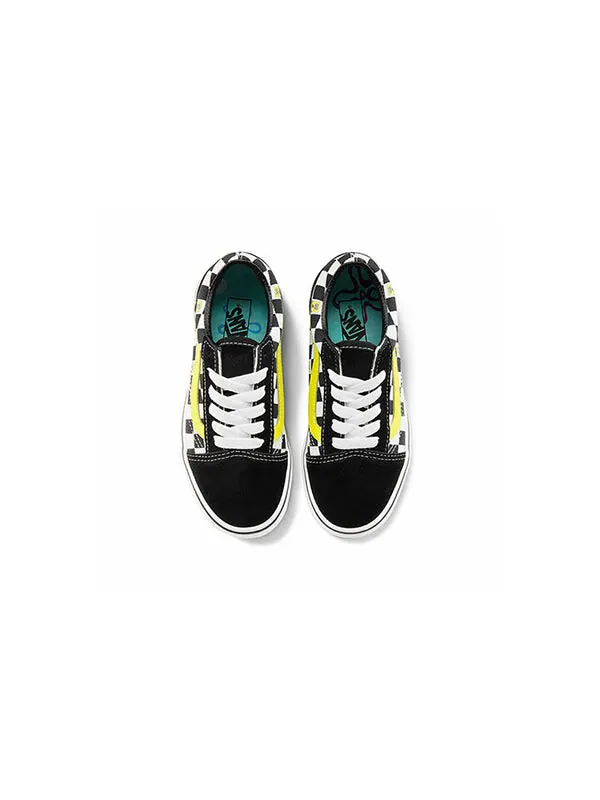 Кроссовки spongebob squarepants x old skool 'off the wall' Vans — изображение 2 из 4, черный/белый