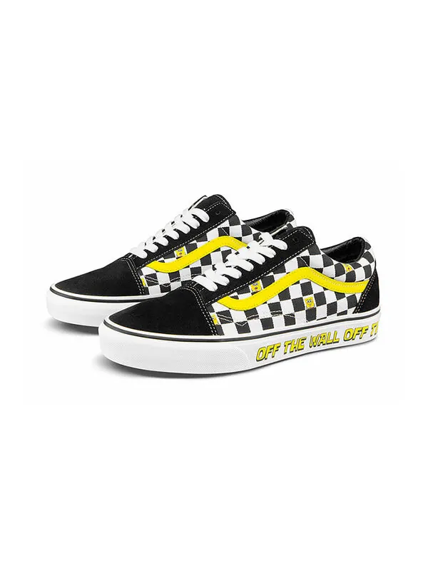 Кроссовки spongebob squarepants x old skool 'off the wall' Vans — изображение 3 из 4, черный/белый