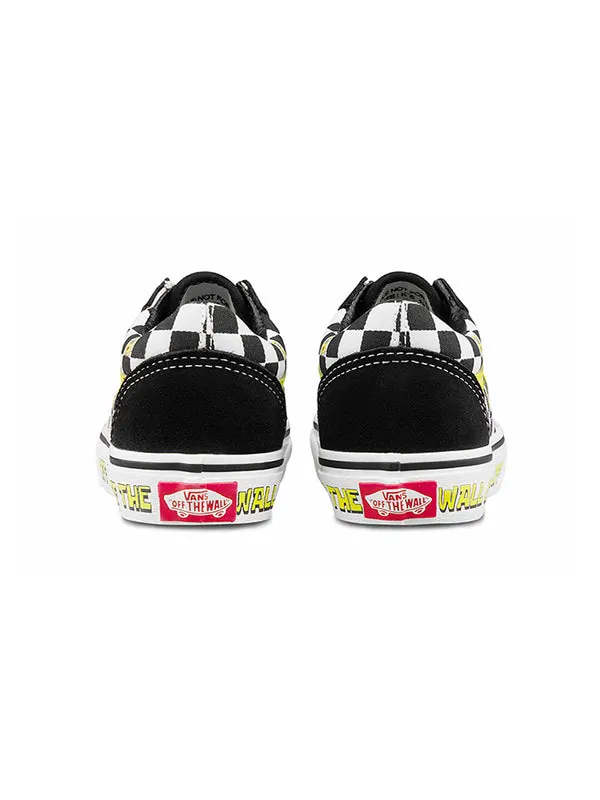 Кроссовки spongebob squarepants x old skool 'off the wall' Vans — изображение 4 из 4, черный/белый