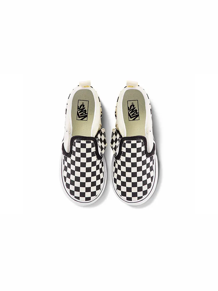 Кроссовки (TD) Vans Asher V 'Checkers - Black Natural' — изображение 3 из 5, бежевый