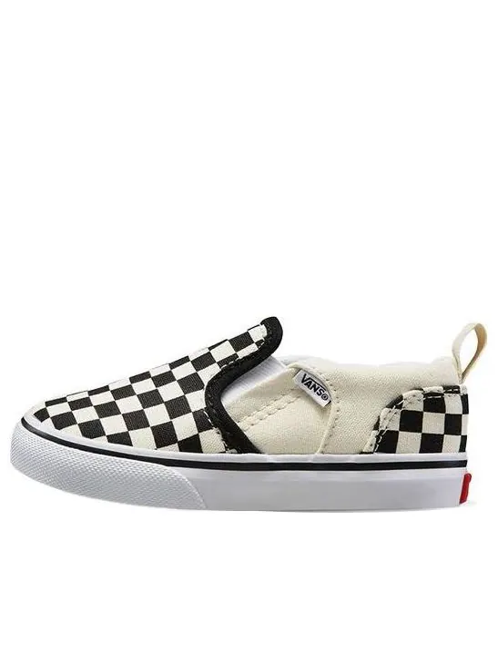 (TD) Vans Asher V 'Checkers - Black Natural' — изображение 1 из 5, черный / белый