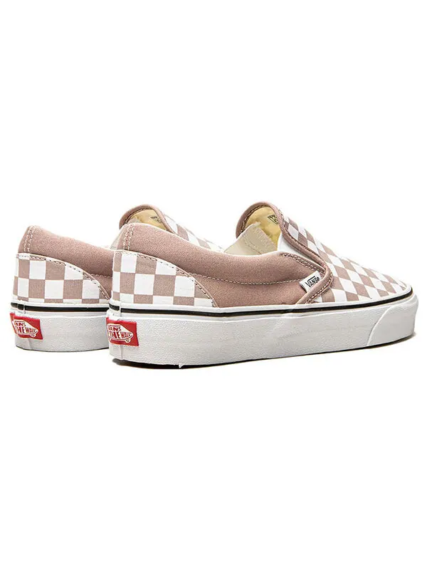 Кроссовки classic slip-on 'checkerboard - etherea' Vans — изображение 3 из 4, розовый/синий