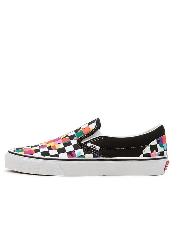 Кроссовки classic slip-on 'black white' Vans — изображение 1 из 4, черный/белый