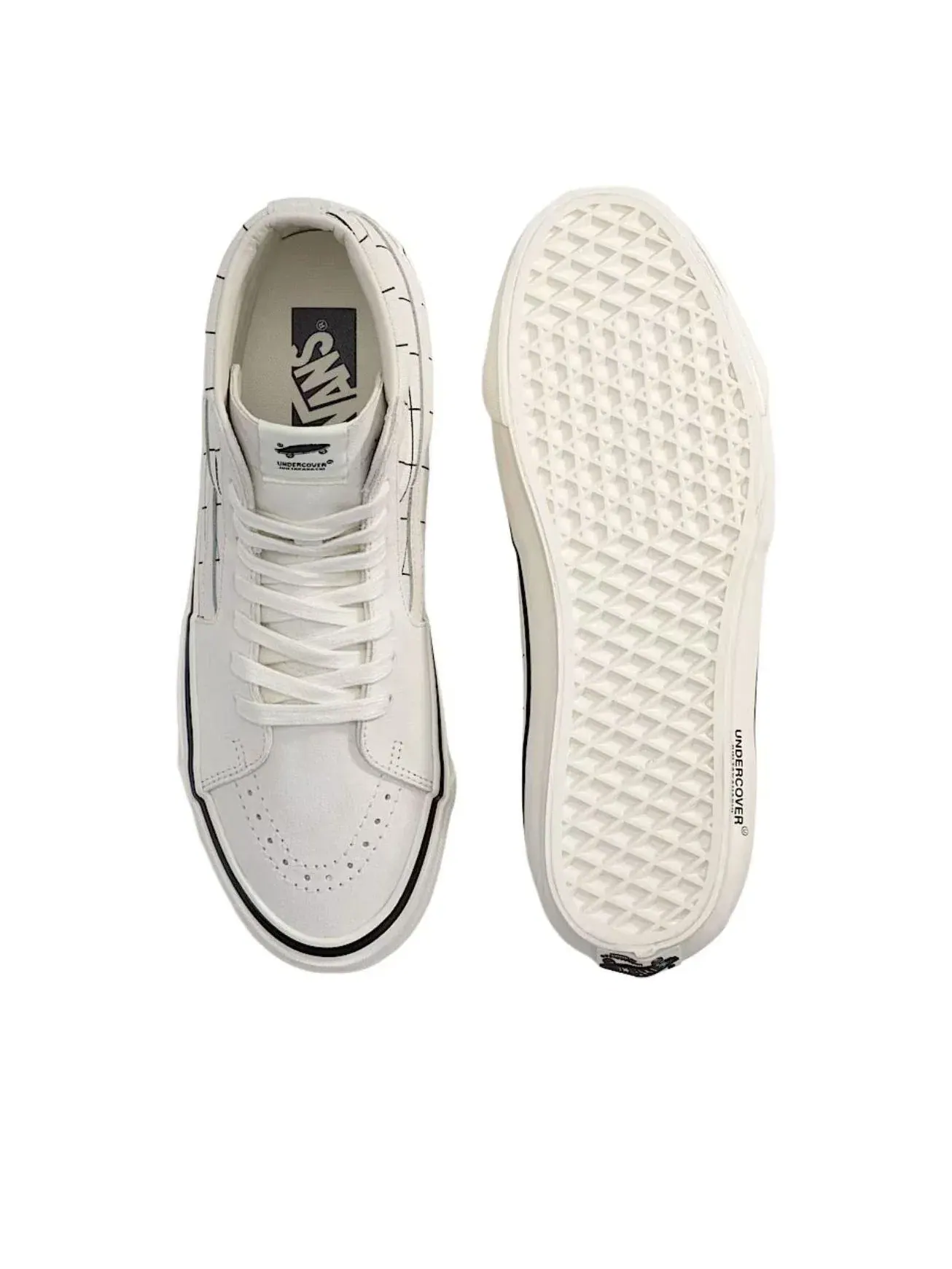 Мужские кеды Sk8-Hi с высоким верхом Vans x UNDERCOVER OTW — изображение 3 из 4, белый