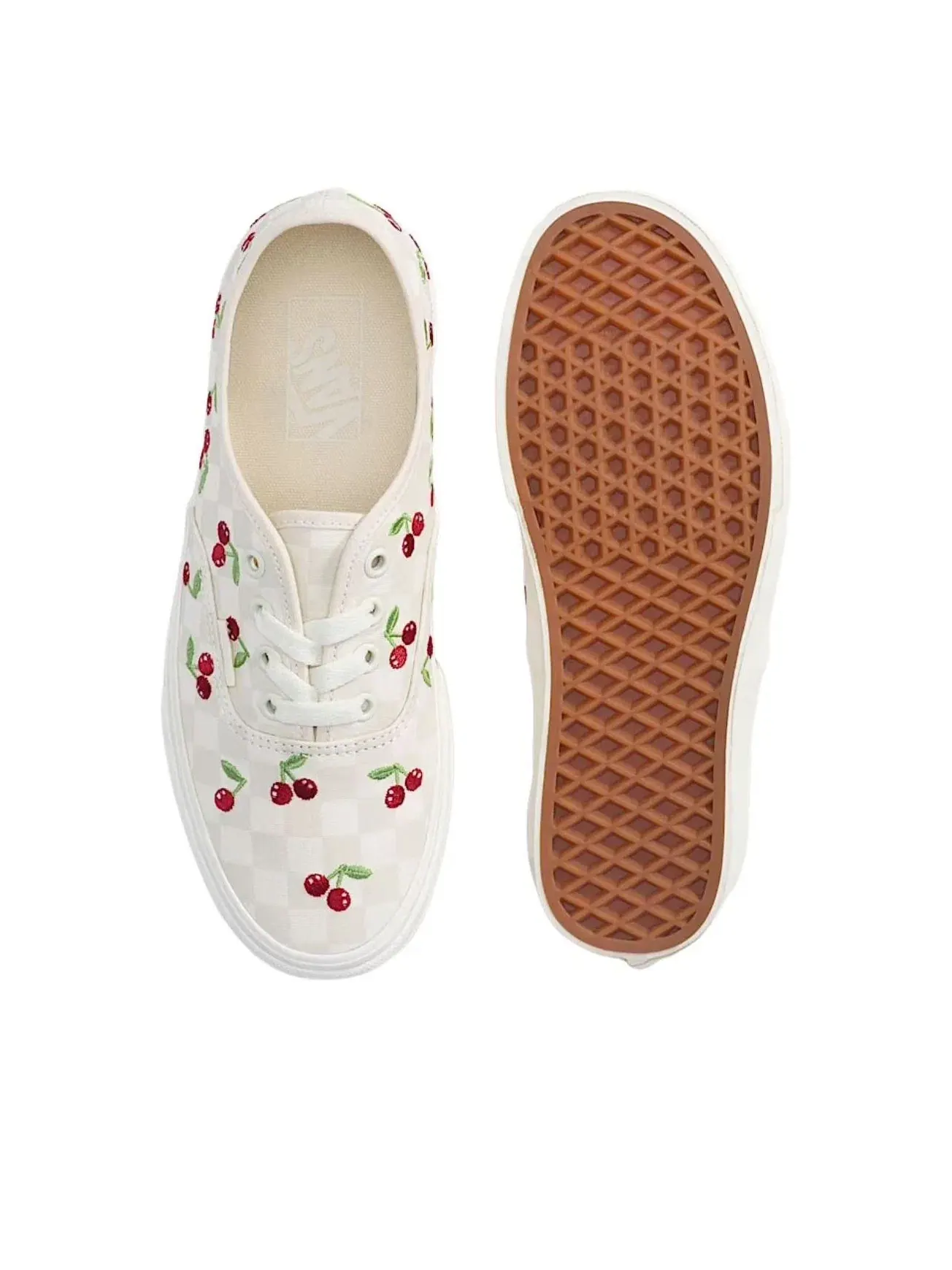 Мужские кеды с принтом Vans Authentic — изображение 3 из 4, белый