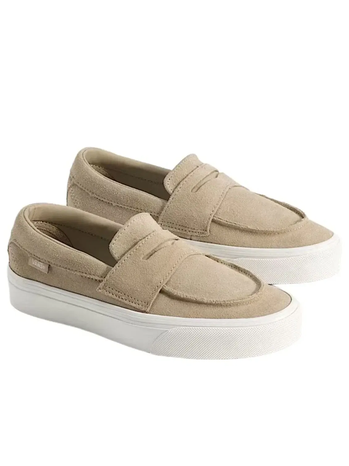 Детские кожаные лоферы Vans Skate Loafer — изображение 2 из 4, бежевый
