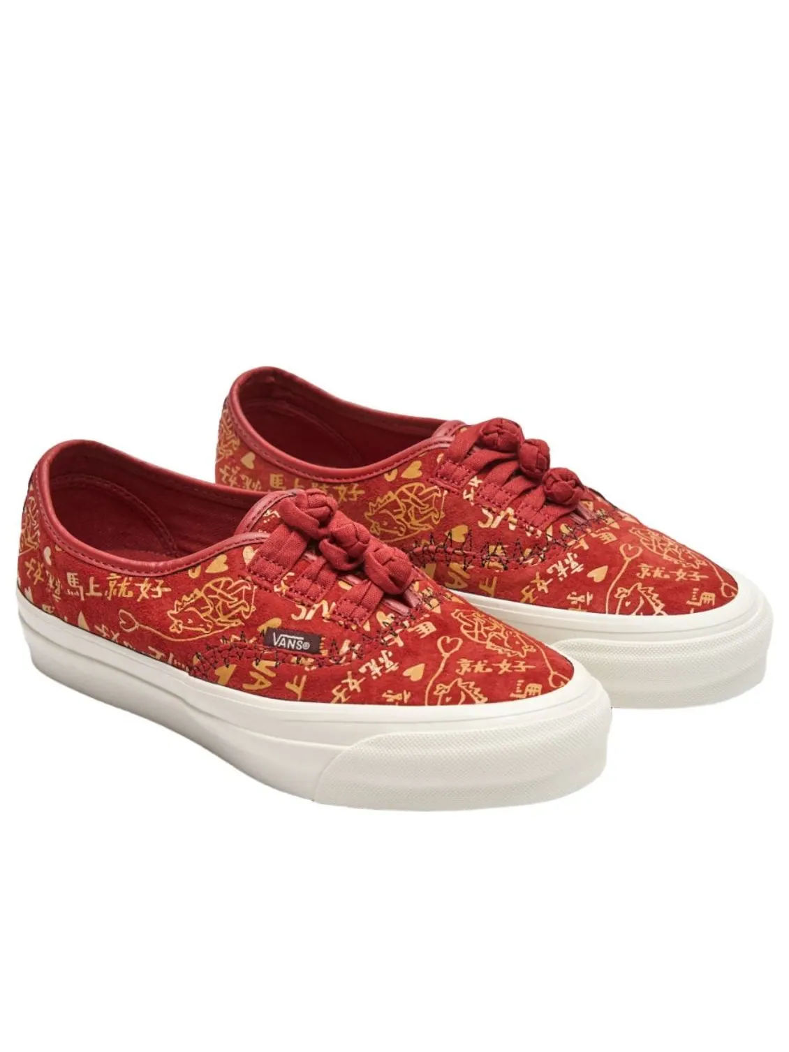 Vans x Bolin LX Authentic 44 Knot 'Year of the Horse Red' — изображение 2 из 5, красный/золотистый