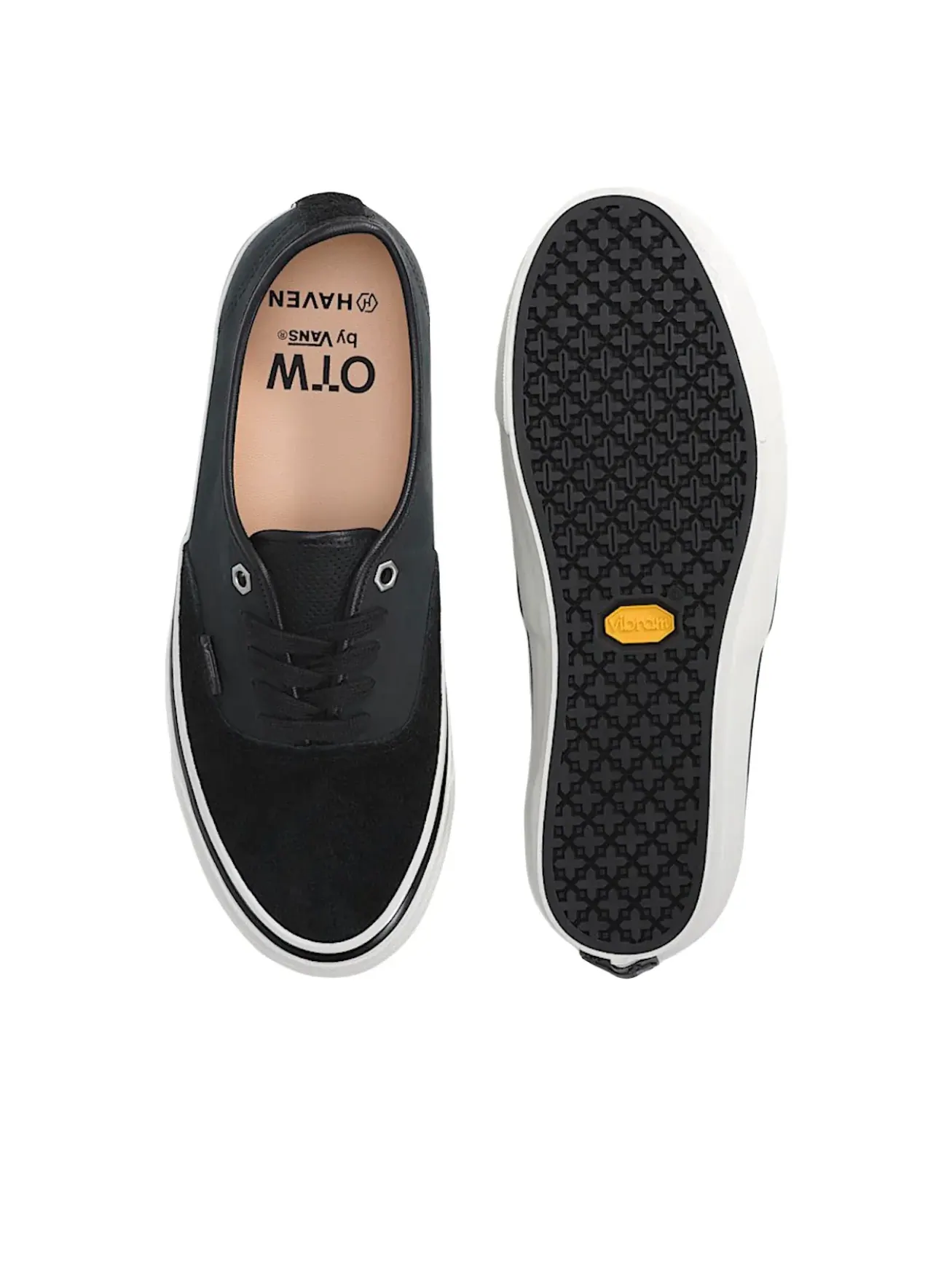 Кроссовки Vans x Haven Authentic Vibram 'Black' — изображение 3 из 4, черный