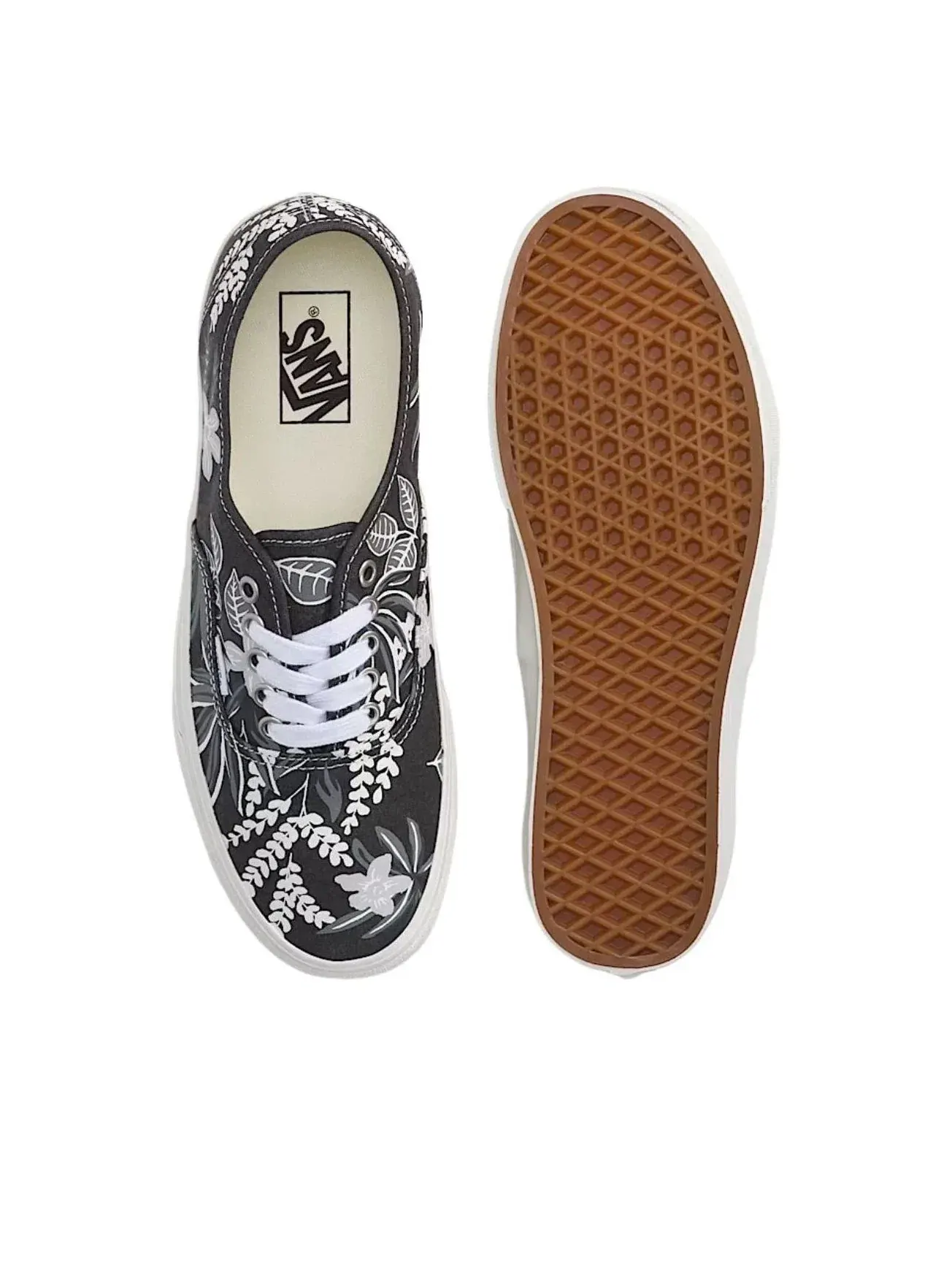 Мужские кеды на шнуровке Vans Authentic Black White — изображение 3 из 4, черный