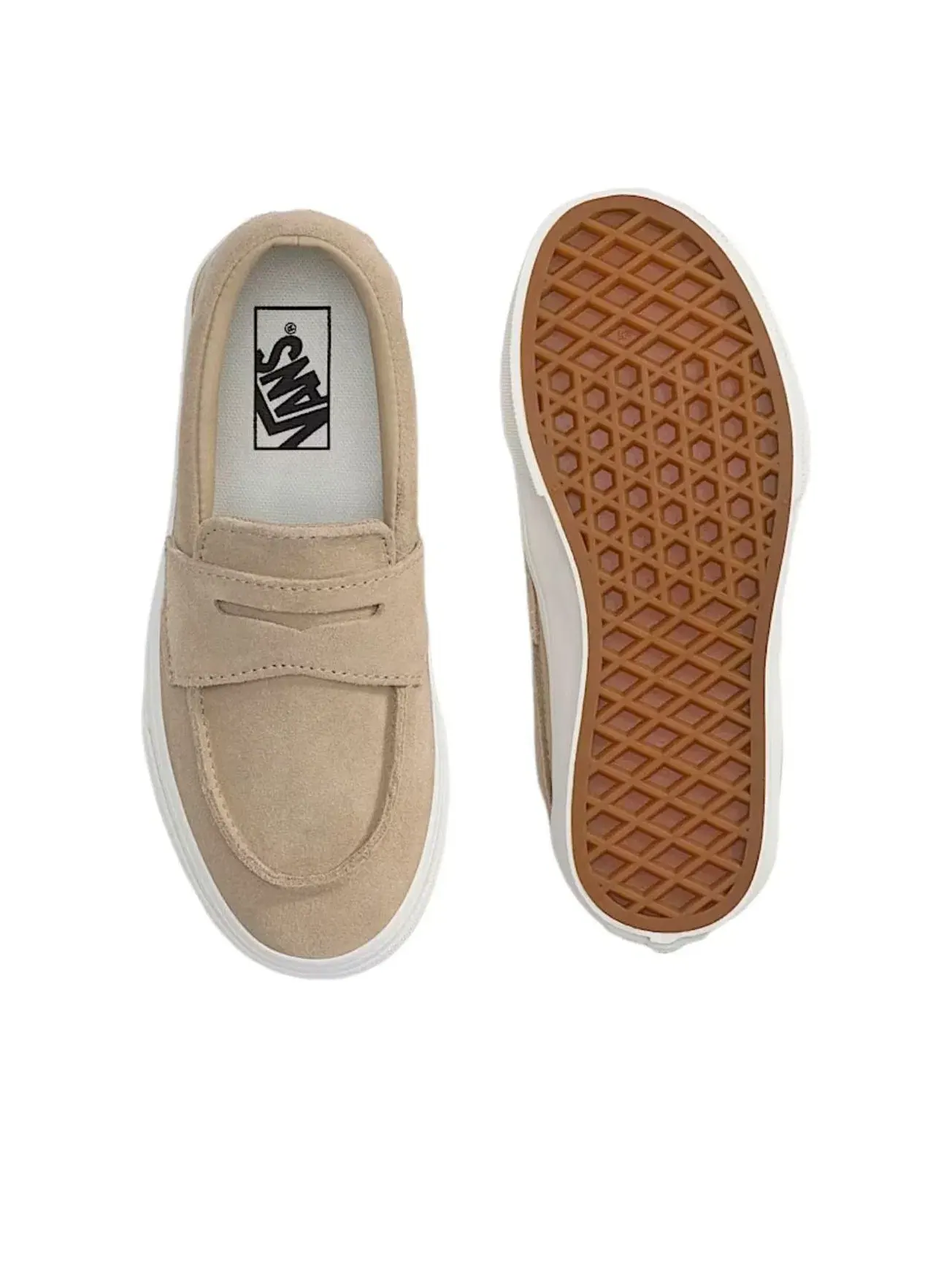 Детские кеды-лоферы Vans Loafer 53 — изображение 3 из 4, бежевый