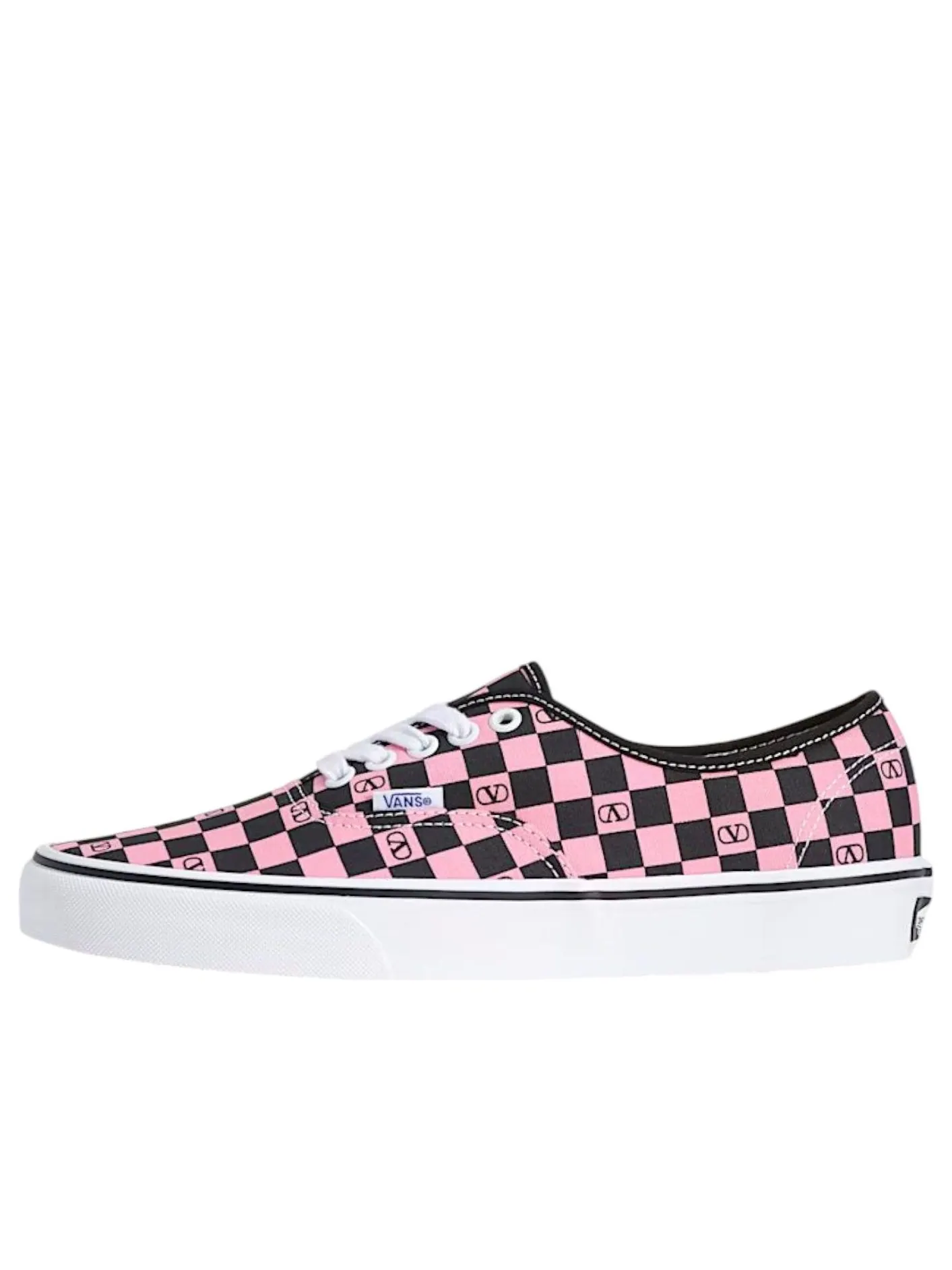 Кроссовки Vans x Valentino Authentic Garavani 'Checkerboard Pink' — изображение 1 из 5, розовый