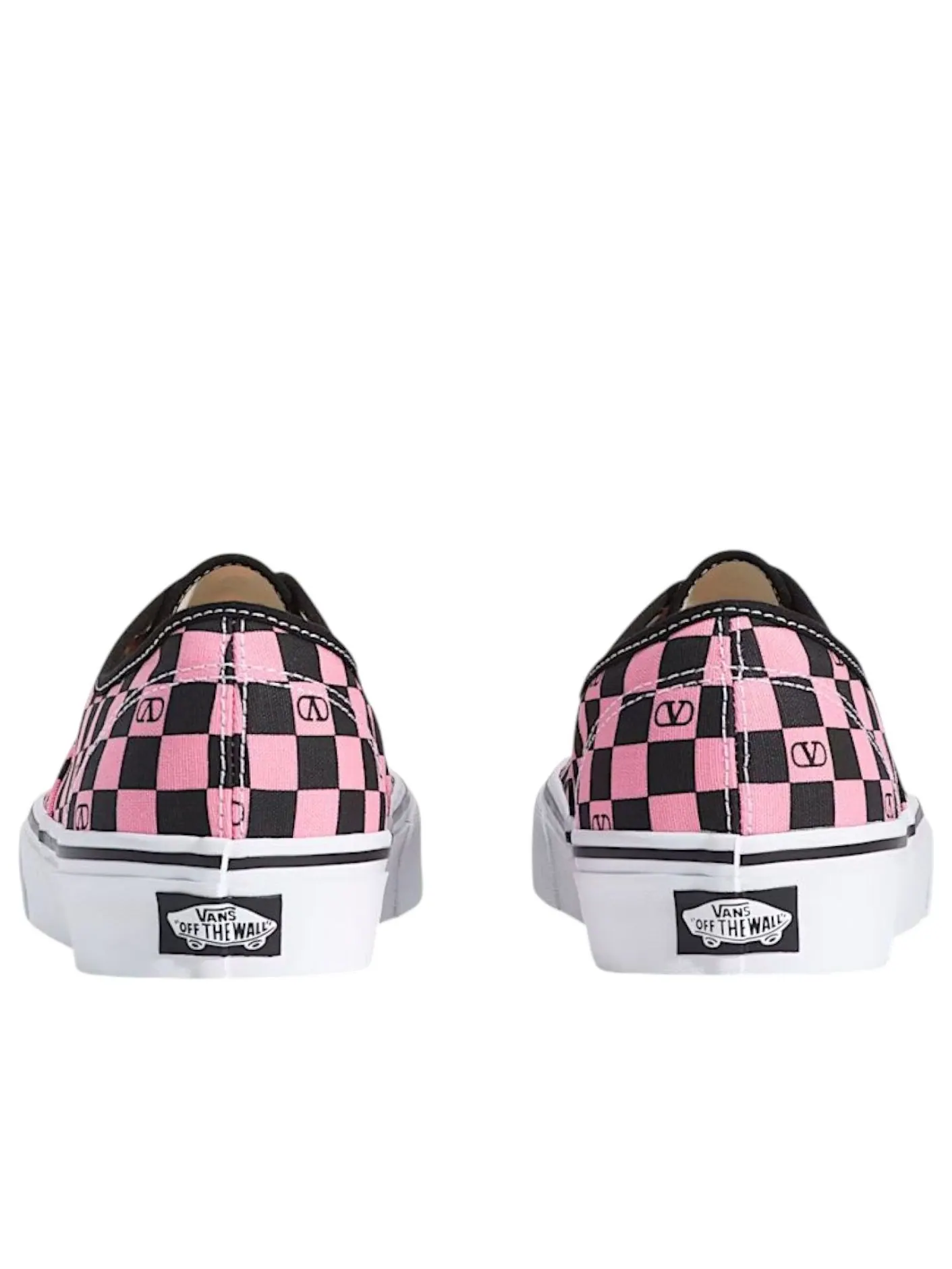 Кроссовки Vans x Valentino Authentic Garavani 'Checkerboard Pink' — изображение 4 из 5, розовый