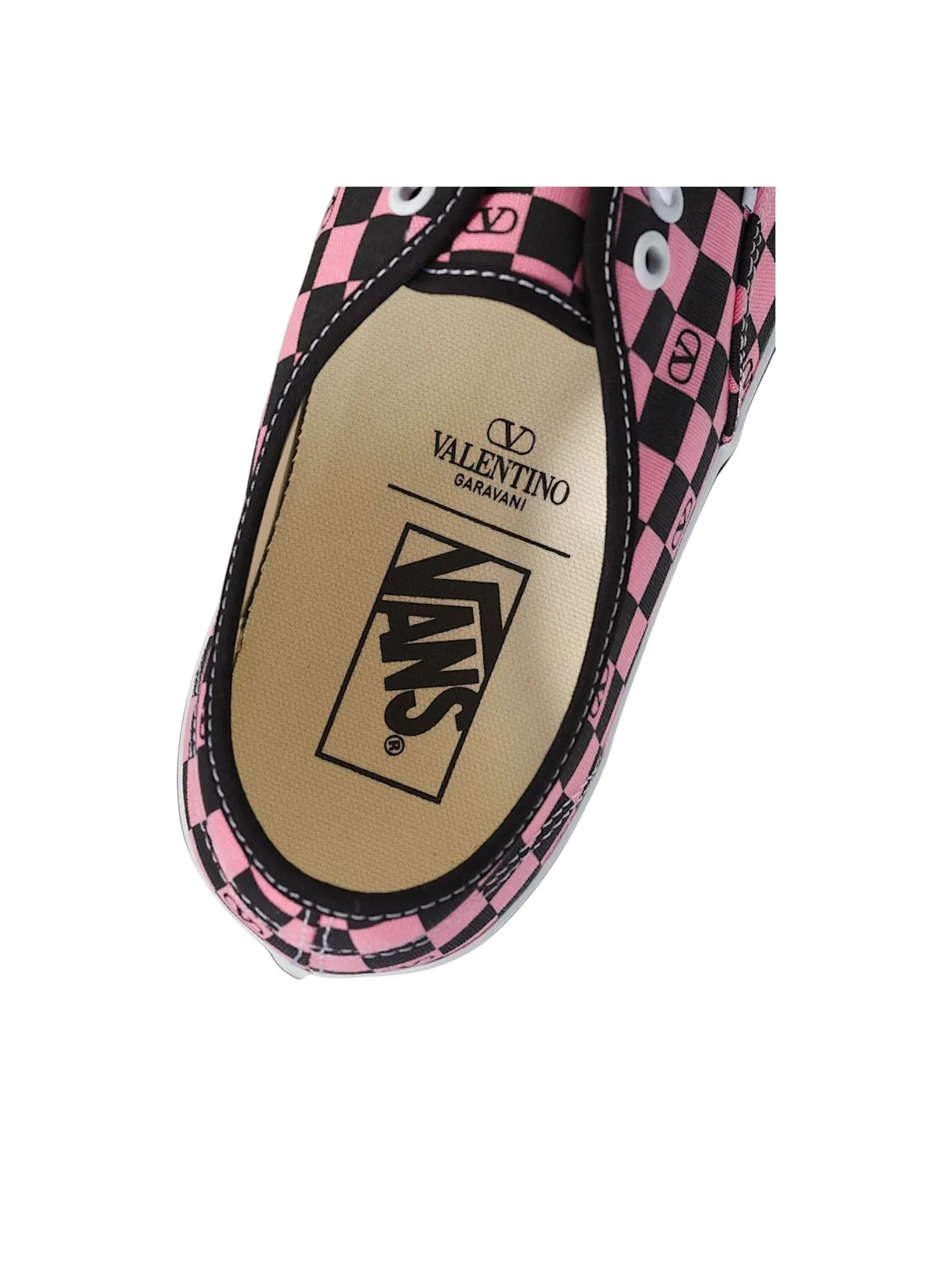 Кроссовки Vans x Valentino Authentic Garavani 'Checkerboard Pink' — изображение 5 из 5, розовый