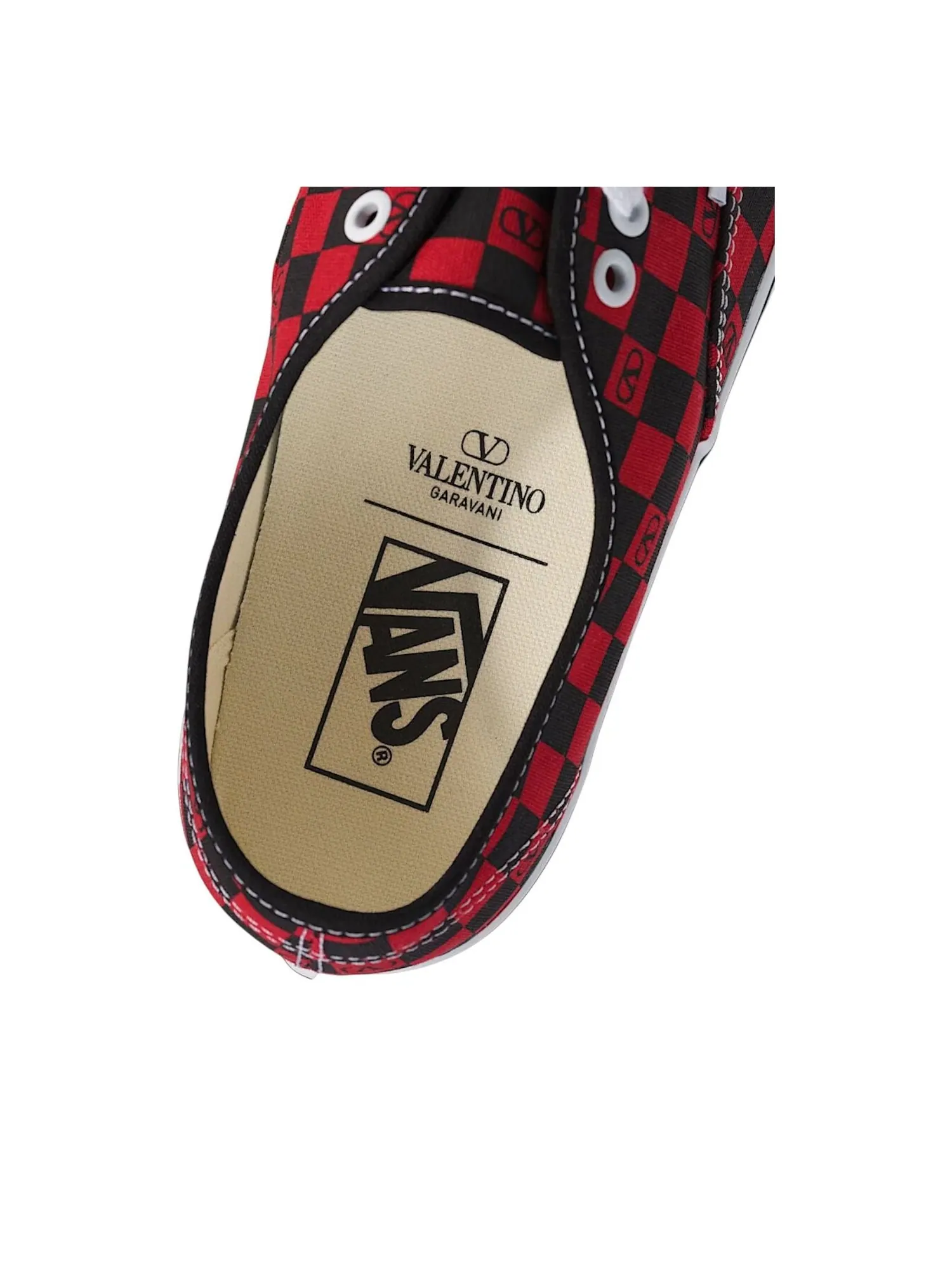 Кроссовки Vans x Valentino Garavani Authentic 'Checkerboard Red' — изображение 4 из 5, красный
