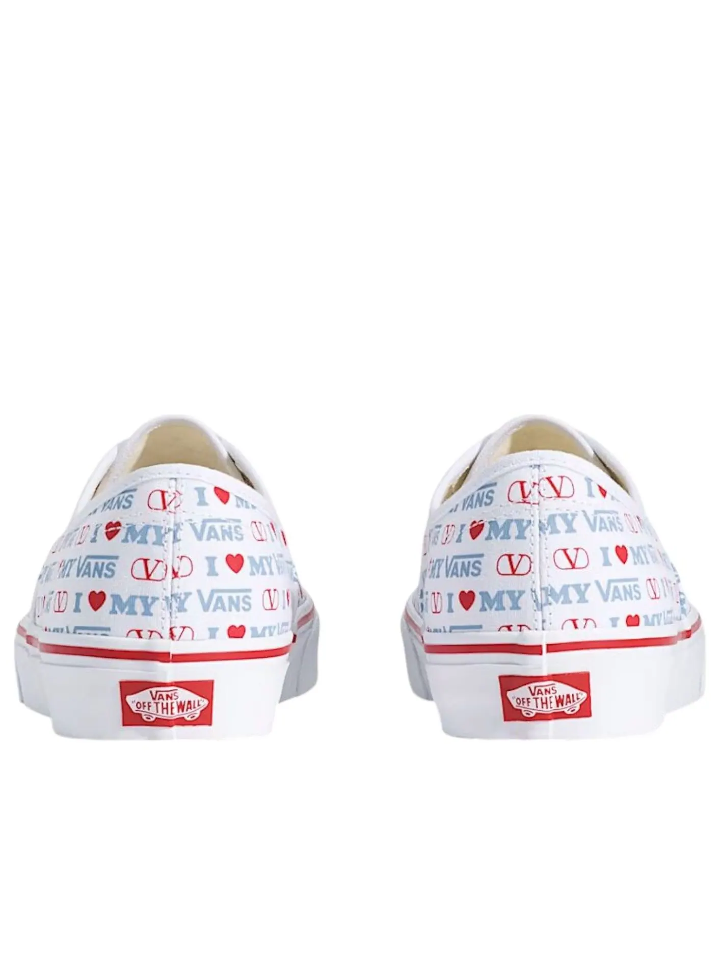 Кроссовки Vans x Valentino Garavani Authentic 'Vans Love' — изображение 5 из 5, белый