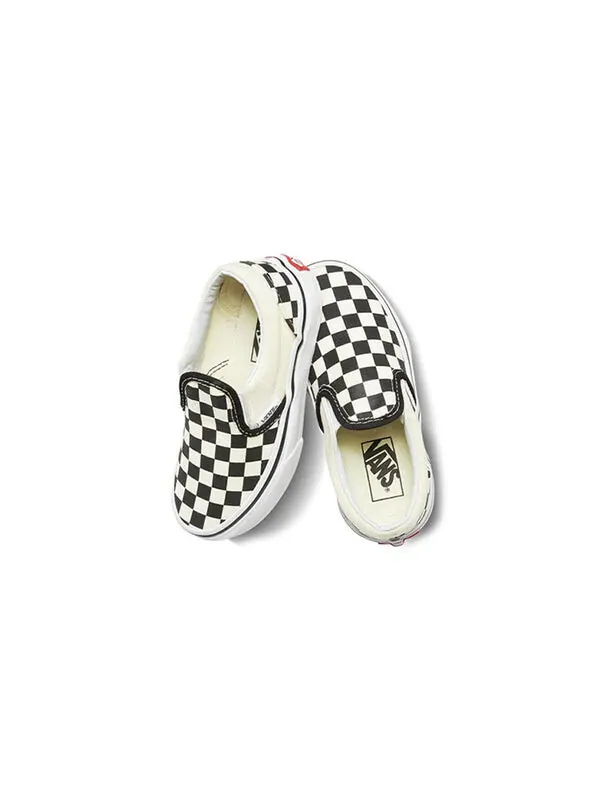 Кроссовки slip-on 'checkerboard' Vans — изображение 4 из 4, белый