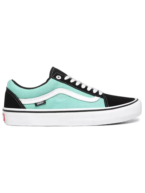 Кроссовки old skool pro 'black green' Vans — изображение 2 из 4, черный/зеленый