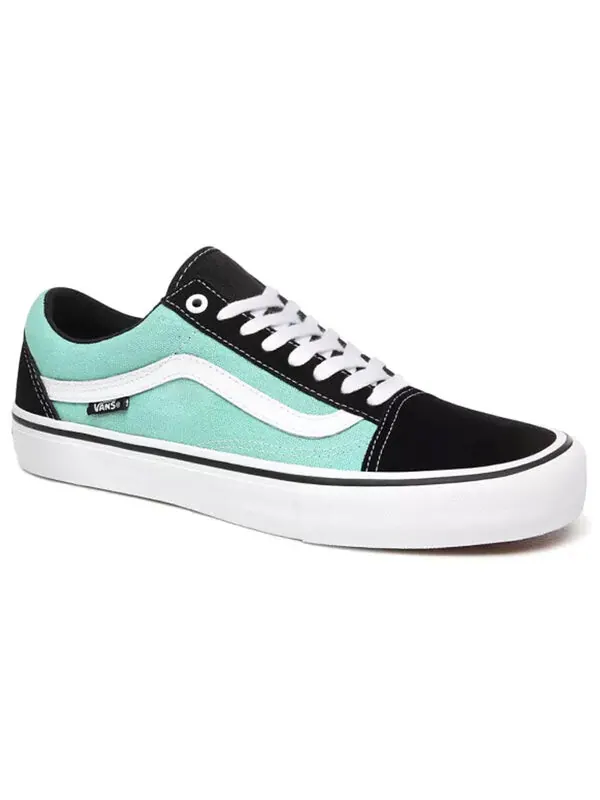 Кроссовки old skool pro 'black green' Vans — изображение 3 из 4, черный/зеленый