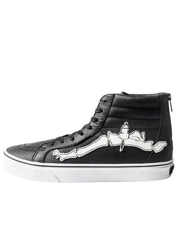 Кроссовки blends x peanuts x sk8-hi reissue zip 'snoopy bones' Vans — изображение 1 из 4, черный