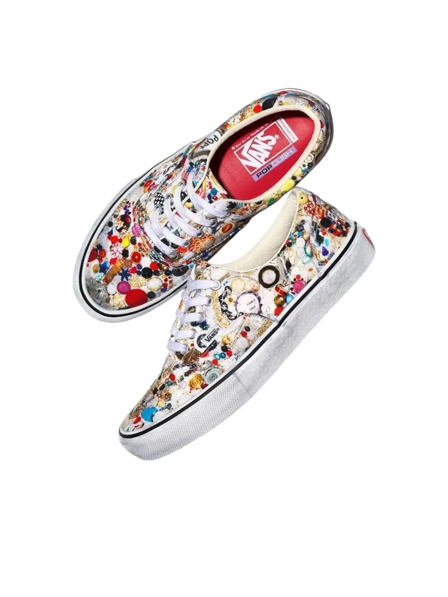 Мужские кроссовки с принтом Vans x Supreme x Mike Kelley Era — изображение 3 из 6, белый
