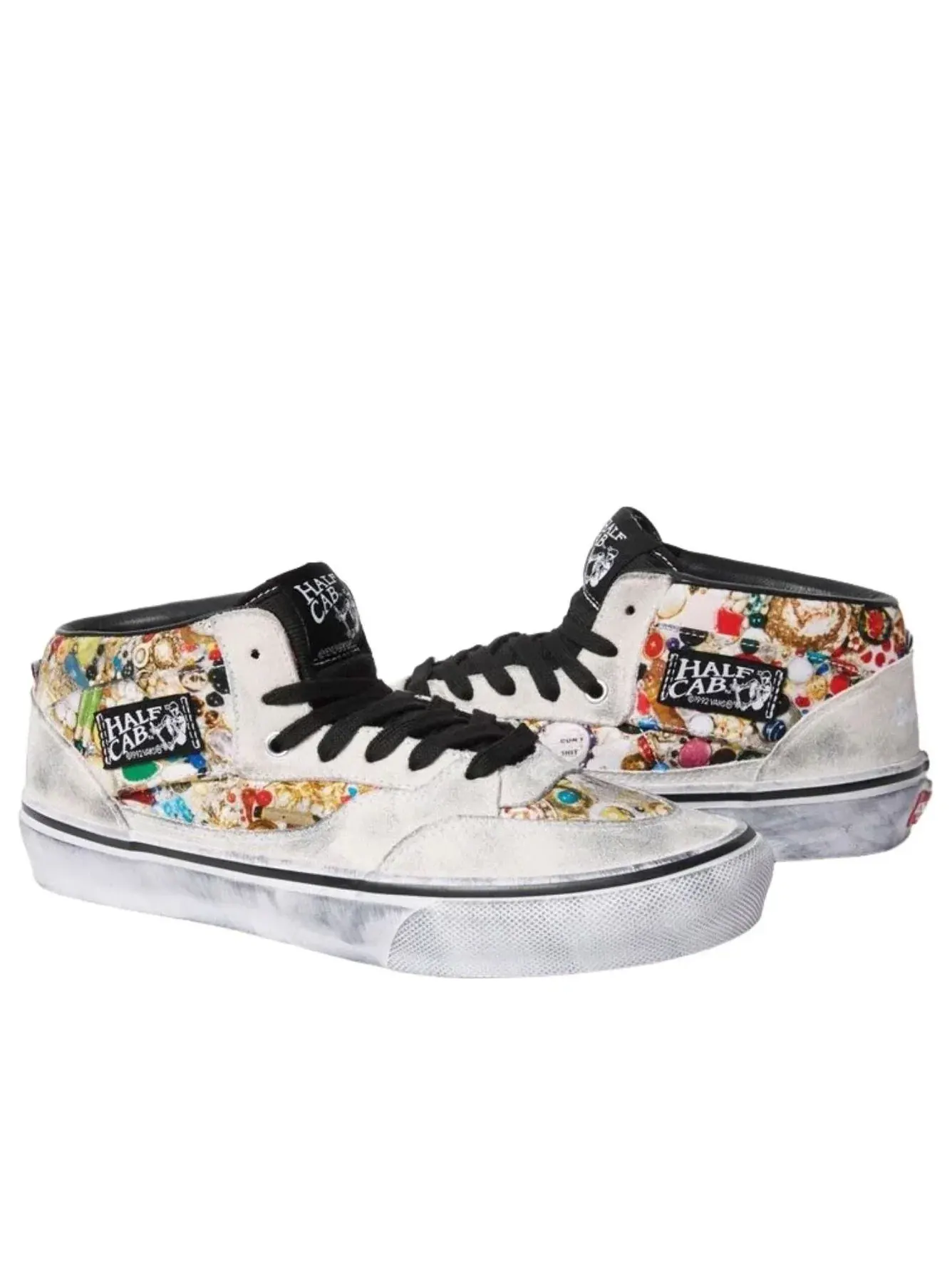 Кеды Vans x Supreme x Mike Kelley Half Cab 'White' VN00112HNTR — изображение 4 из 6, белый