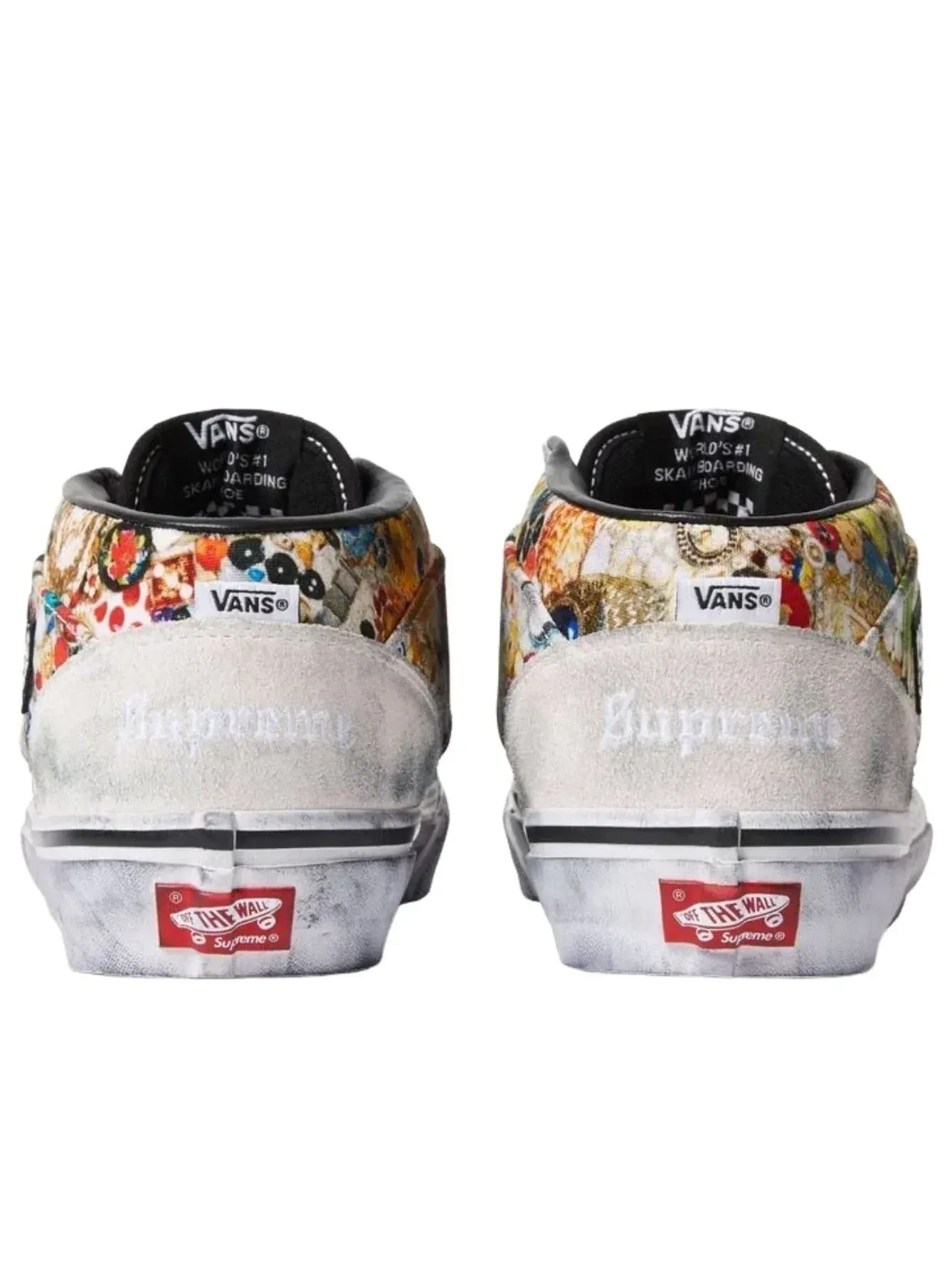 Кеды Vans x Supreme x Mike Kelley Half Cab 'White' VN00112HNTR — изображение 5 из 6, белый