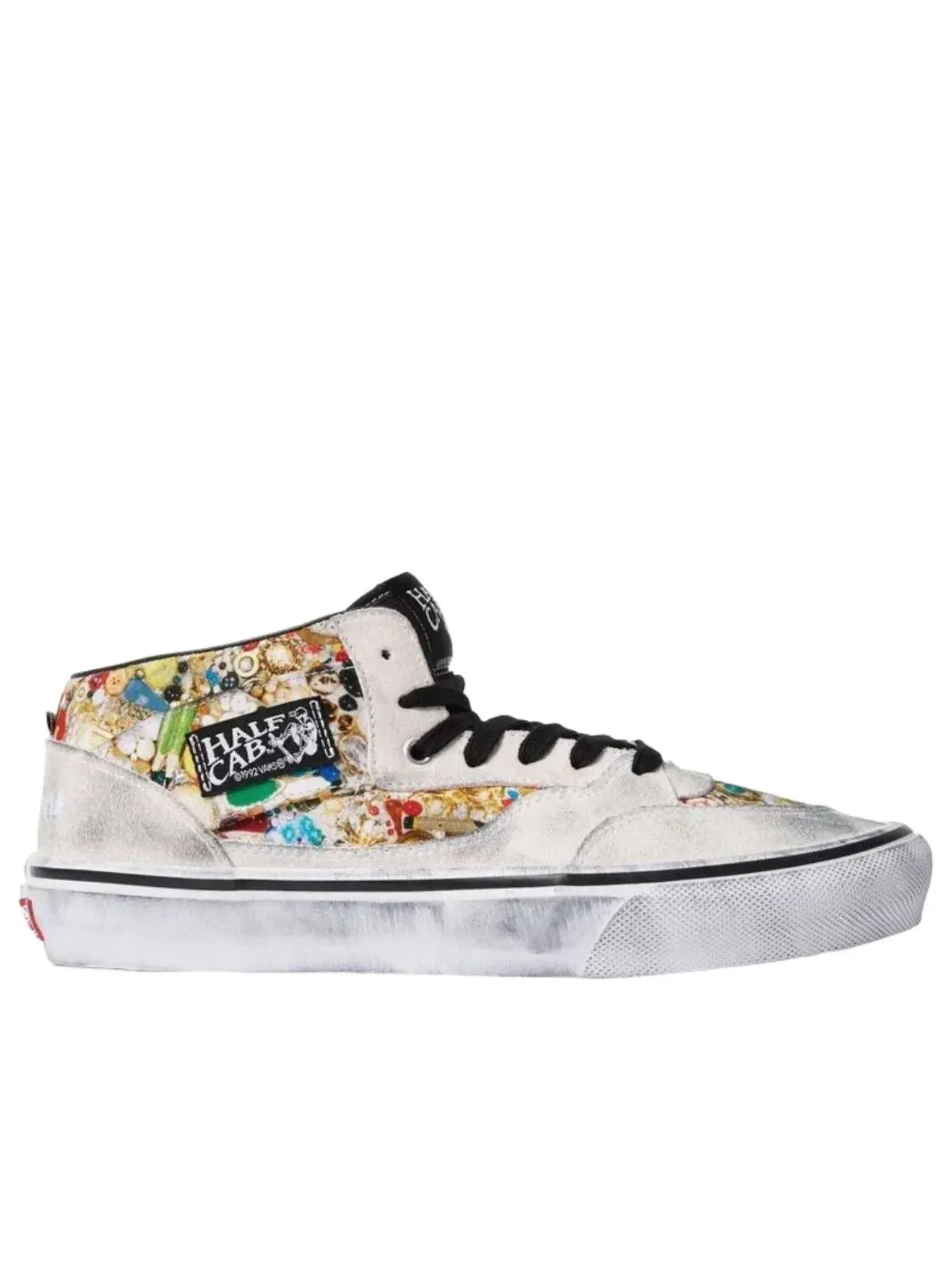 Кеды Vans x Supreme x Mike Kelley Half Cab 'White' VN00112HNTR — изображение 6 из 6, белый