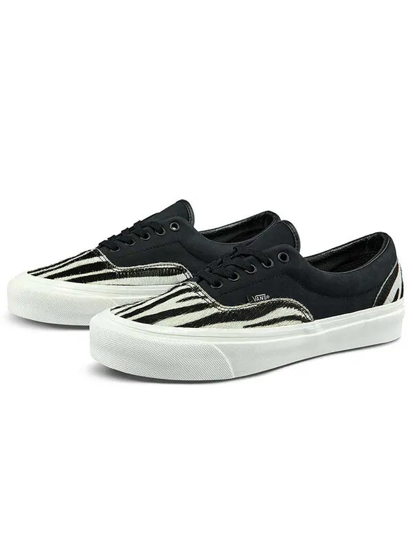 Кроссовки style 95 zebra wear-resistant non-slip low tops casual skateboarding shoes black Vans — изображение 2 из 4, черный