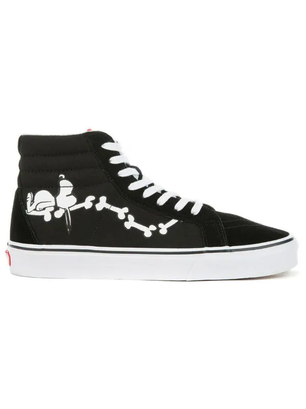 Кроссовки peanuts x sk8-hi reissue 'snoopy bones' Vans — изображение 2 из 4, черный
