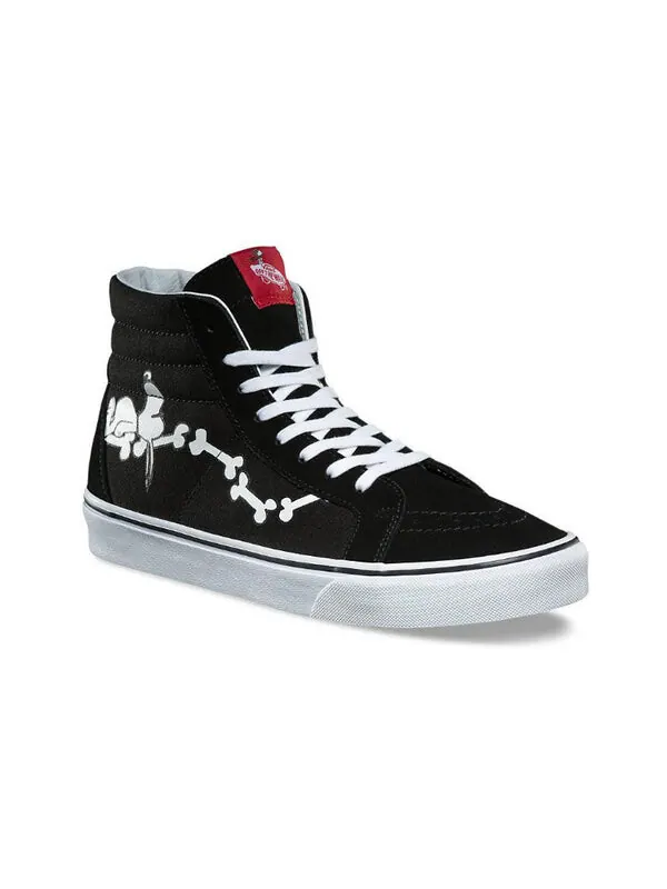 Кроссовки peanuts x sk8-hi reissue 'snoopy bones' Vans — изображение 3 из 4, черный