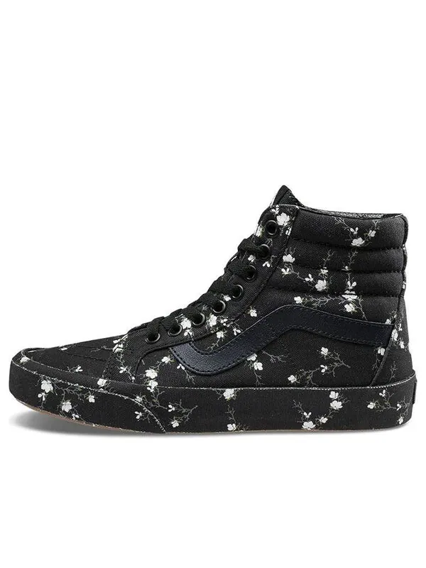 Кроссовки sk8-hi reissue 'midnight floral - black' Vans — изображение 1 из 4, черный/белый