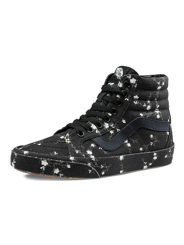 Кроссовки sk8-hi reissue 'midnight floral - black' Vans — изображение 2 из 4, черный/белый