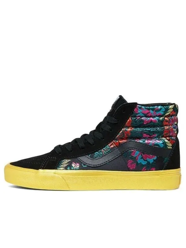 Кроссовки sk8-hi reissue 'festival satin' vn0a2xsbuqj Vans — изображение 1 из 4, черный/золотистый