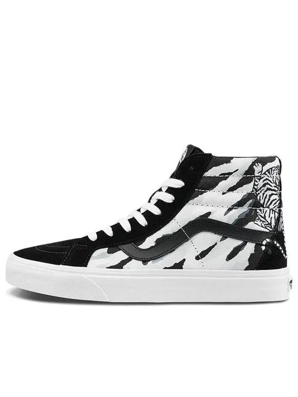 Кроссовки sk8-hi reissue high-top sneakers black/white Vans — изображение 1 из 4, черный/белый