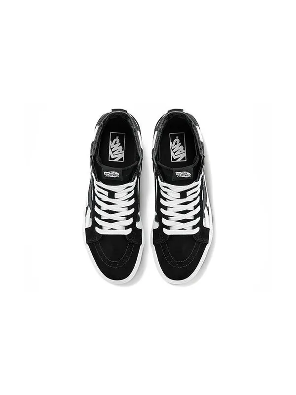 Кроссовки sk8-hi reissue high-top sneakers black/white Vans — изображение 3 из 4, черный/белый