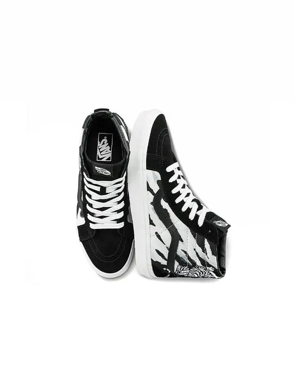 Кроссовки sk8-hi reissue high-top sneakers black/white Vans — изображение 4 из 4, черный/белый