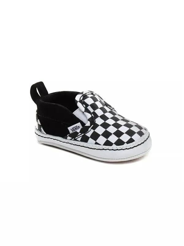 Кроссовки slip-on v crib 'checker - black white' Vans — изображение 3 из 4, черный
