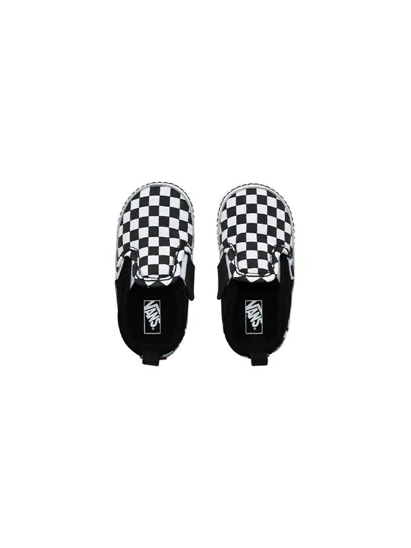 Кроссовки slip-on v crib 'checker - black white' Vans — изображение 4 из 4, черный
