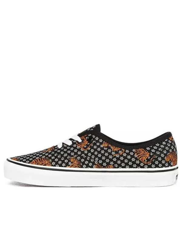 Кроссовки authentic 'tiger floral' Vans — изображение 1 из 4, черный/желтый/белый