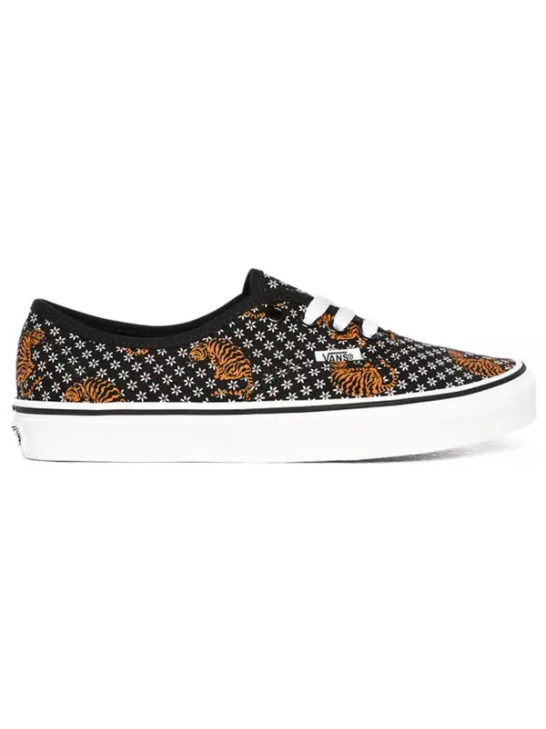Кроссовки authentic 'tiger floral' Vans — изображение 2 из 4, черный/желтый/белый