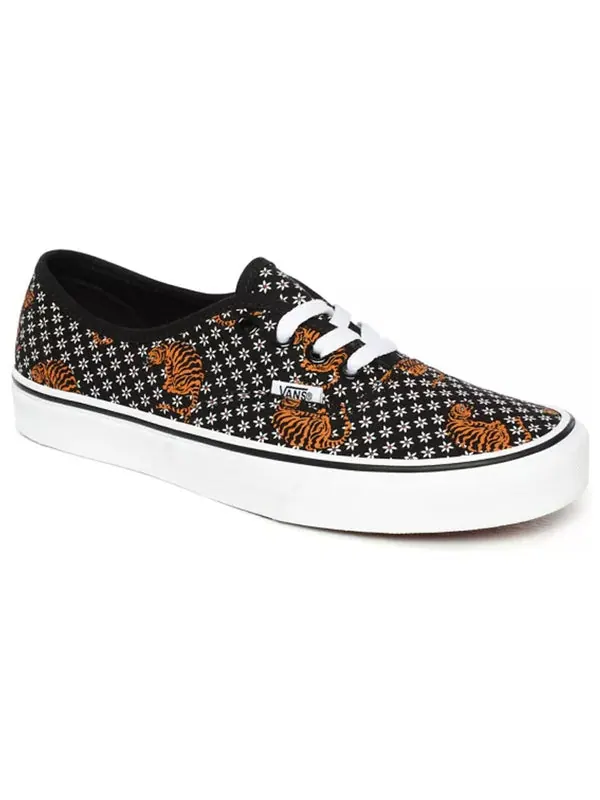 Кроссовки authentic 'tiger floral' Vans — изображение 3 из 4, черный/желтый/белый
