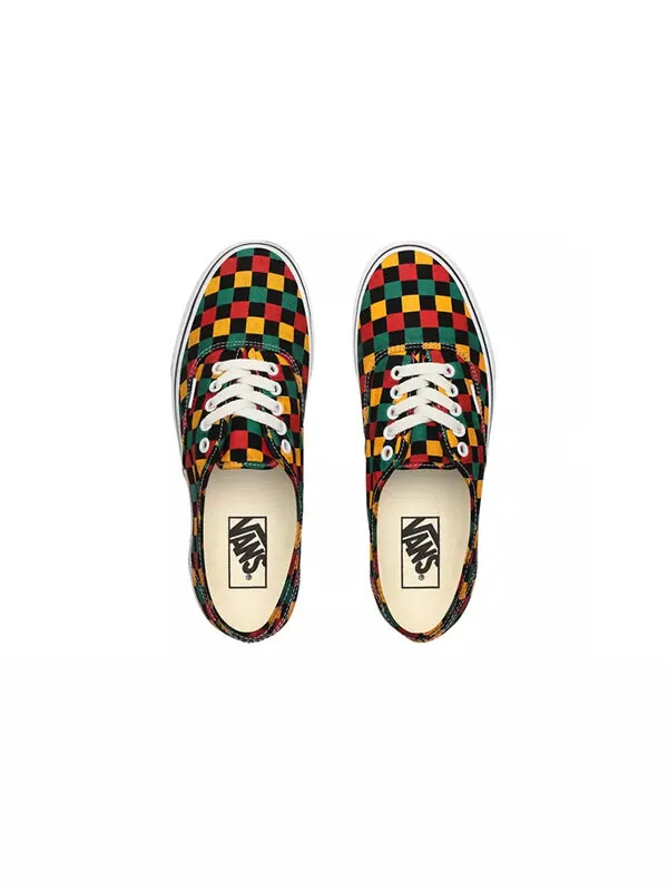 Кроссовки authentic 'washed - multi checker' Vans — изображение 4 из 4