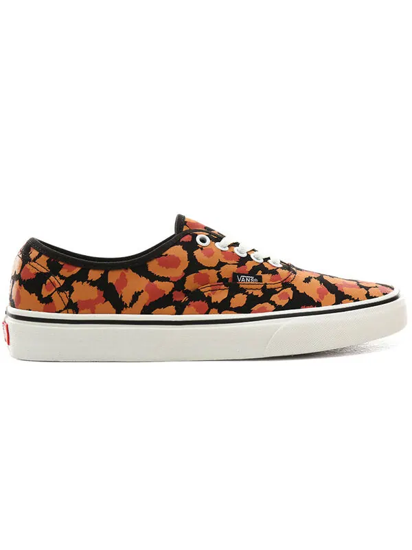 Кроссовки leopard authentic black/red Vans — изображение 3 из 4, черный/красный