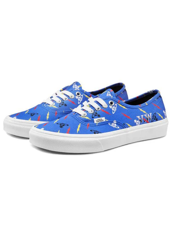 Кроссовки vivienne westwood x authentic 'thunderbolt orbs' Vans — изображение 2 из 4, синий/белый