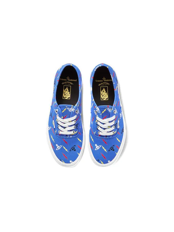 Кроссовки vivienne westwood x authentic 'thunderbolt orbs' Vans — изображение 3 из 4, синий/белый