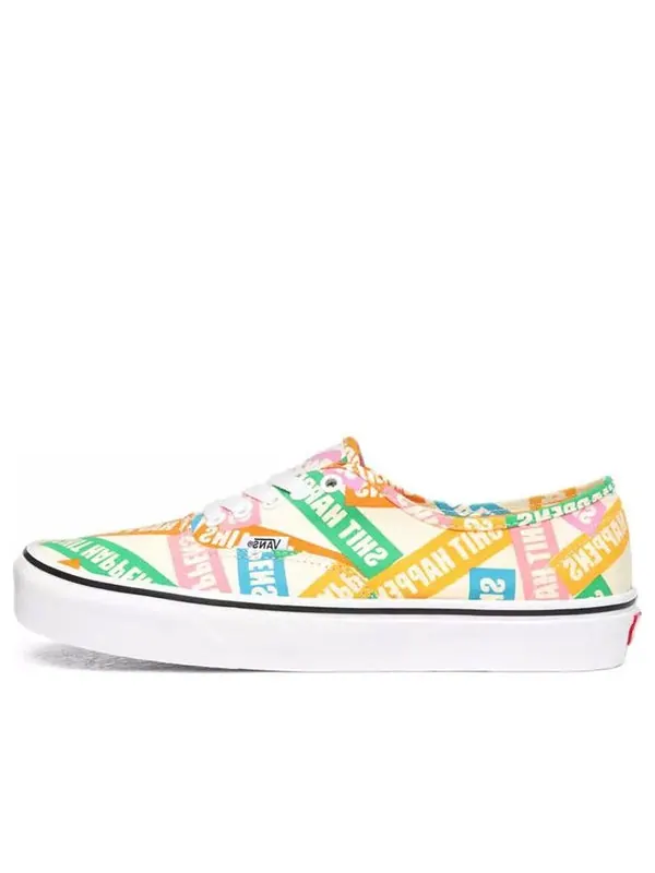 Кроссовки shit happens authentic multi-color Vans — изображение 1 из 4, мульти