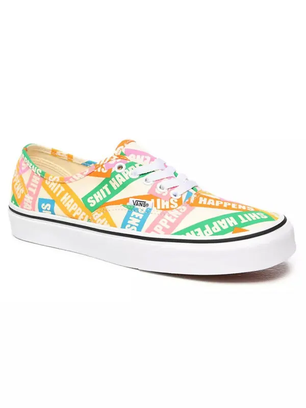 Кроссовки shit happens authentic multi-color Vans — изображение 3 из 4, мульти