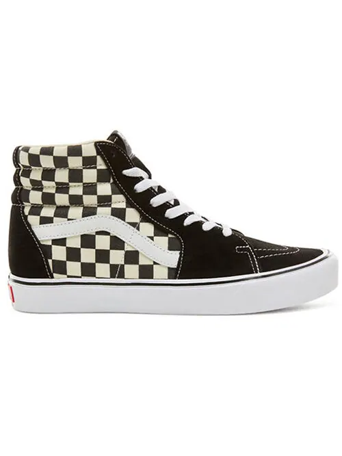 Кроссовки sk8-hi lite 'black white checkerboard' Vans — изображение 2 из 4, черный