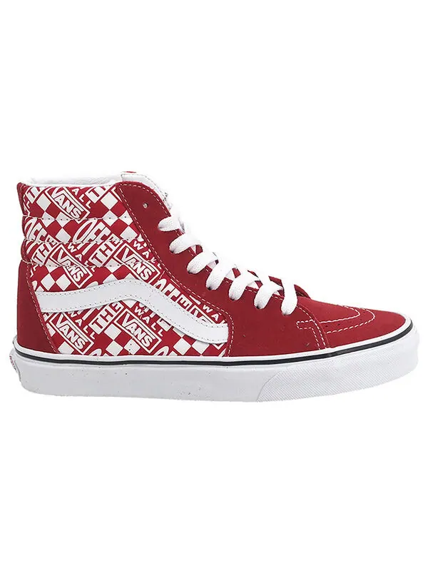 Кроссовки sk8-hi 'off the wall' Vans — изображение 2 из 4, красный/белый