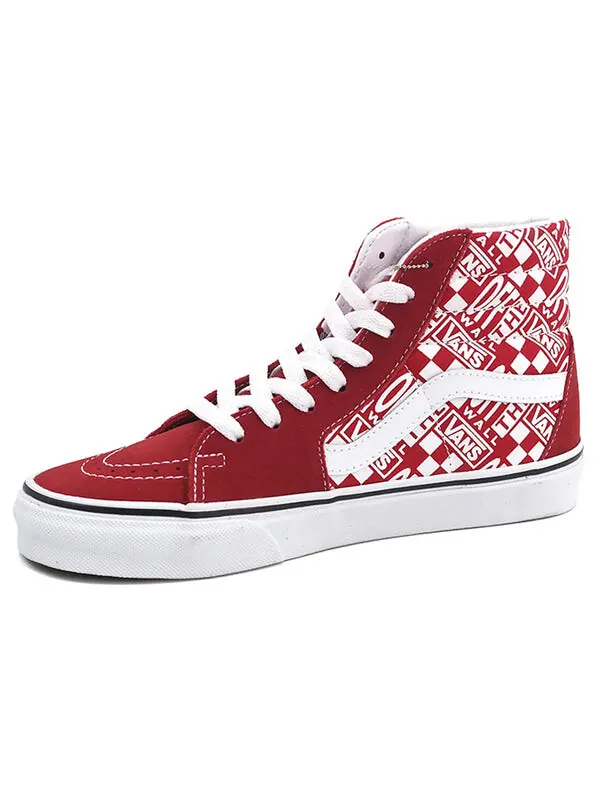 Кроссовки sk8-hi 'off the wall' Vans — изображение 3 из 4, красный/белый